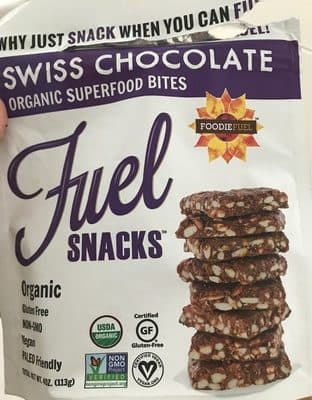 Fuel Snacks, Swiss Chocolate
