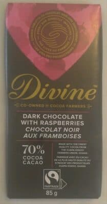 Dark Chocolate with Raspberries