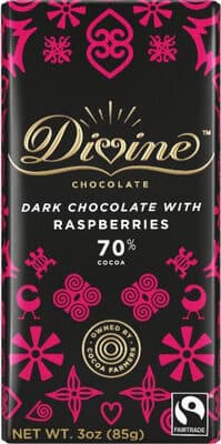 Dark Chocolate With Raspberries, 70% Cocoa