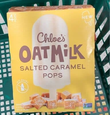 Salted Caramel Oat Milk Frozen Dessert Pops