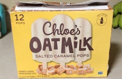 Salted Caramel Flavored Oatmilk Frozen Dessert Pops