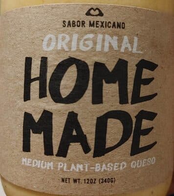 Homemade medium plant-based queso