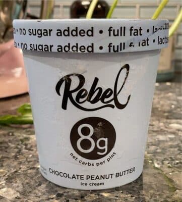 Rebel Chocolate Peanut Butter Ice Cream