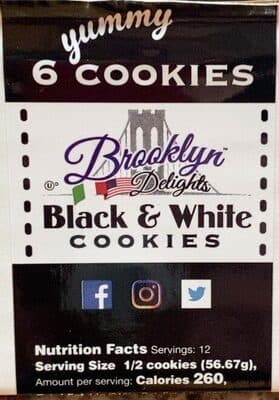 Black and white cookies