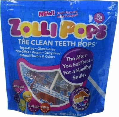 Clean teeth lollipops