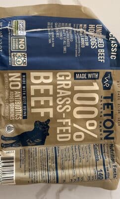 Uncured Beef Hot Dogs