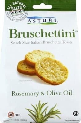 Rosemary & Olive Oil Snack Size Italian Bruschetta Toasts