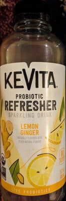 Lemon Ginger Sparkling Probiotic Drink