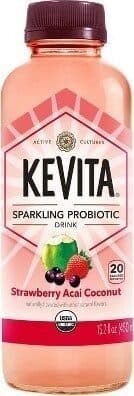 Strawberry Acai Coconut Sparkling Probiotic Drink