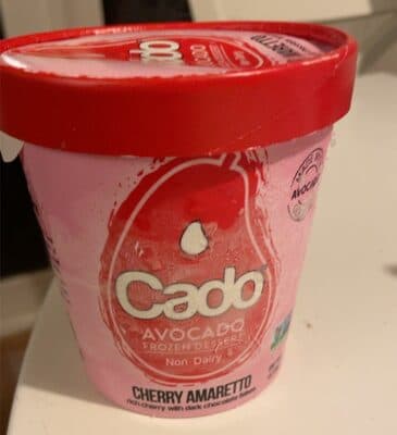 Avocado frozen dessert