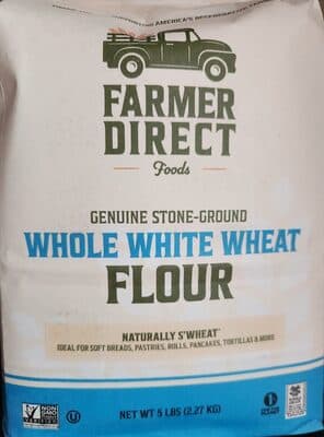 Genuine Stone-Ground Whole White Wheat Flour