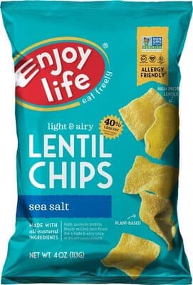 Sea Salt 40% Less Fat Light & Airy Lentil Chips
