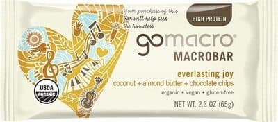 Coconut + Almond Butter + Chocolate Chips Everlasting Joy Macrobar