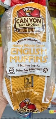 Honey 100% Whole Grain English Muffins