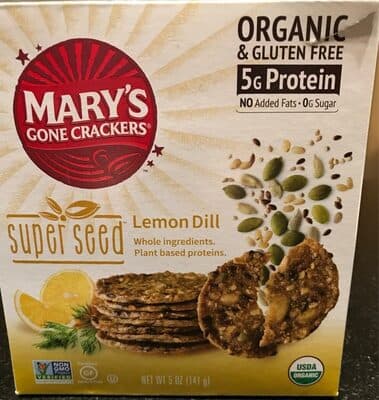 Lemon Dill Super Seed Crackers