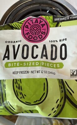 Organic Avocado bite-sized pieces