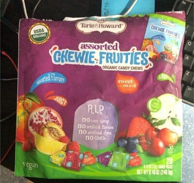 Assorted Chewie Fruities Organic Candy Chews