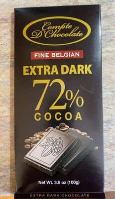 Extra dark 72% cocoa chocolate