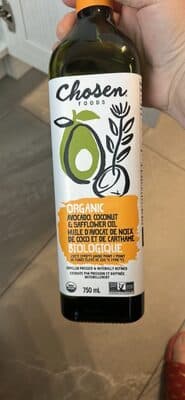 Organic Avocado, Coconut & Safflower Oil