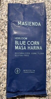 Heirloom blue corn