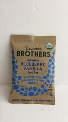 Bearded Brothers Energy Bar Bodacious Blueberry Vanilla