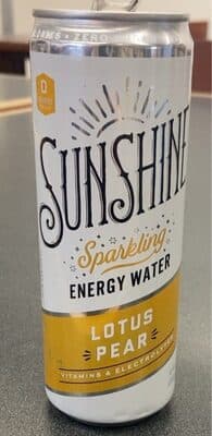 Lotus Pears Sparkling Energy Water