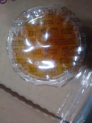 Yellow Cling Peaches in 100% Peach Juice Fruit Cup
