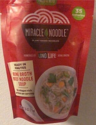 Bone Broth Beef Noodle Soup Plant Based Noodles