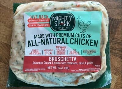 Bruschetta Seasoned Ground Chicken With Tomatoes, Basil & Garlic