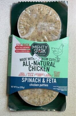 Spinach & Feta Chicken Patties
