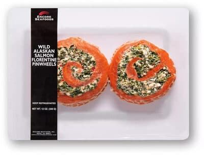Wild Alaskan Salmon Florentine Pinwheels