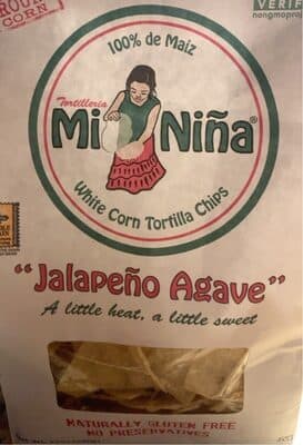 White Corn Tortilla Chips, Jalapeno Agave