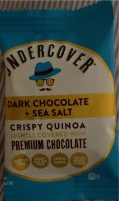 Dark Chocolate + Sea Salt Crispy Quinoa Lightly Covered With Premium Chocolate