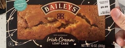 Irish Cream Non-Alcoholic Loaf Cake