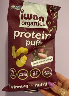 iwon organics protein puffs