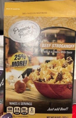 Beef Stroganoff