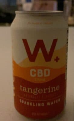 TANGERINE CBD 25 MG SPARKLING WATER, TANGERINE