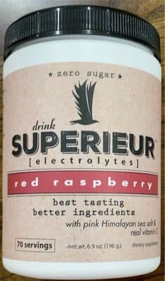 Red Raspberry electrolytes drink