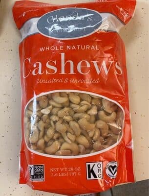 Whole Natural Cashews