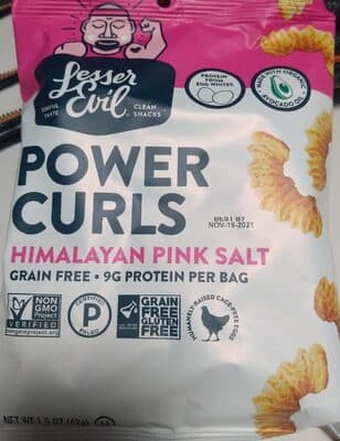 Lesser Evil Power Curls Himalayan Pink Salt