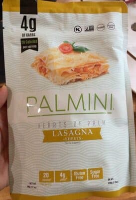 HEARTS OF PALM LASAGNA SHEETS