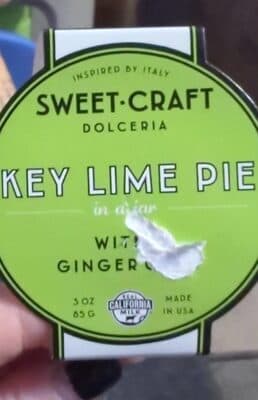 Key lime pie in a jar