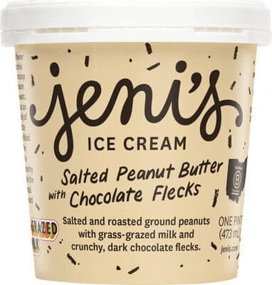 Salted Peanut Butter With Chocolate Flecks Ice Cream