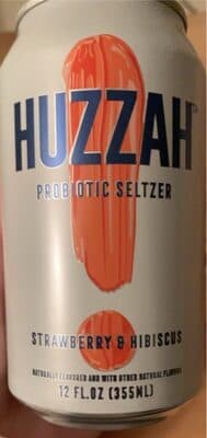 Strawberry & Hibiscus Flavored Probiotic Seltzer