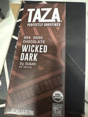 Wicked Dark Organic 95% Dark Chocolate