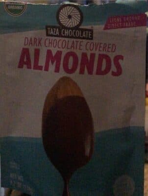 Dark Chocolate Covered Organic Almonds