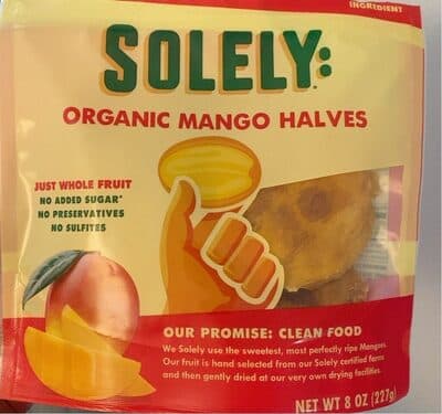 Dried Fruit Organic Mango Halves