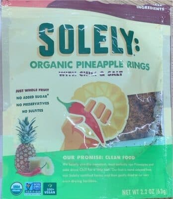 Organic Pineapple Rings with Chili & Salt Spicy Dried Fruit