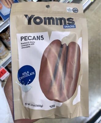 Milk chocolate pecans