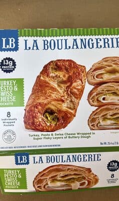 Turkey, Pesto & Swiss Cheese Pockets